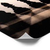 Klassisches Dunkles Schachposter Poster (Ecke)