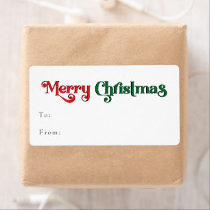 Klassisches einfaches Frohe Weihnachten Rechteck-G