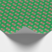 Klassisches einfaches Fußball Wrapping Paper Geschenkpapier (Ecke)