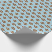 Klassisches einfaches Fußball Wrapping Paper Geschenkpapier (Ecke)