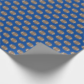 Klassisches einfaches Fußball Wrapping Paper Geschenkpapier (Ecke)
