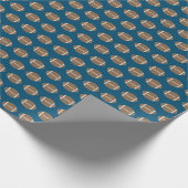 Klassisches einfaches Fußball Wrapping Paper Geschenkpapier (Ecke)
