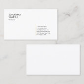 Klassisches, einfaches, modernes Gold-White-Berufl Visitenkarte (Vorne/Hinten)