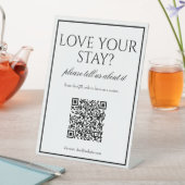 Klassisches einfaches QR Code-Prüftabellenzeichen Sockelschild (In Situ)