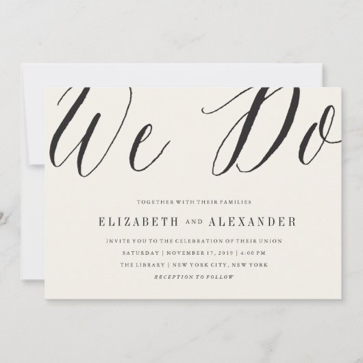 Klassisches einfaches Skript Wir machen eine moder Einladung (Vorderseite)