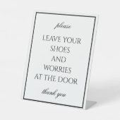 Klassisches einfaches White Remove Shoes Counter S Sockelschild (Vorderseite)