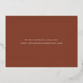 Klassisches Elegance Horizontales Foto Save the Da Folieneinladung (Rückseite)