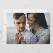 Klassisches Elegance Horizontales Foto Save The Date (Vorderseite)