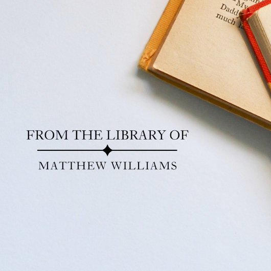 Klassisches Elegant aus der Bibliothek des Individ Permastempel