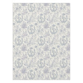 Klassisches Elegant Chic Blue Beige Reitausflug Tischdecke (Vorderseite)