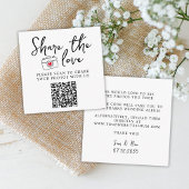 Klassisches Elegant mit Liebe QR-Code Begleitkarte