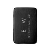 Klassisches Elegant Moderner Minimalistischer Mono Badematte (Vorderseite Vertikal)