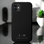 Klassisches Elegant Moderner Minimalistischer Mono Case-Mate iPhone Hülle<br><div class="desc">Steigen Sie mit unserem klassischen Elegant Modern Minimalistisch Monogram Name iPhone Case auf. Dieses sorgfältig gestaltete Gehäuse verbindet zeitlose Eleganz mit zeitgemäßem Minimalismus. Er ist perfekt gestaltet und schützt nicht nur Ihr Gerät, sondern fügt auch eine Touch personalisierten Stils hinzu. Die Optionen für die Anpassung von Monogrammen und Namen machen...</div>