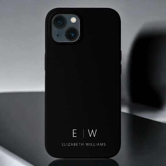 Klassisches Elegant Moderner Minimalistischer Mono Case-Mate iPhone Hülle