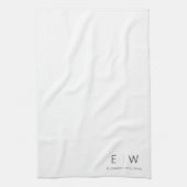 Klassisches Elegant Moderner Minimalistischer Mono Geschirrtuch (Vertikal)