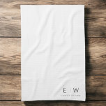 Klassisches Elegant Moderner Minimalistischer Mono Geschirrtuch<br><div class="desc">Mit unseren klassischen Elegant Moderne Minimalistische Monogram Küchenhandtücher stärken Sie den Küchenstil und die Funktionalität Ihrer Küche. Diese sorgfältig gestalteten Handtücher verbinden zeitlose Eleganz mit zeitgemäßem Minimalismus und machen sie zu einer unverzichtbaren Ergänzung Ihres kulinarischen Raumes. Diese Küchenhandtücher sind mit Präzision und Liebe zum Detail gestaltet und sind mehr als...</div>