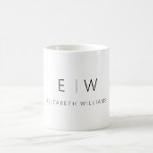 Klassisches Elegant Moderner Minimalistischer Mono Kaffeetasse (Mittel)