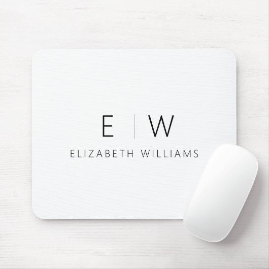 Klassisches Elegant Moderner Minimalistischer Mono Mousepad (Mit Mouse)