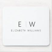 Klassisches Elegant Moderner Minimalistischer Mono Mousepad (Vorne)