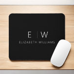 Klassisches Elegant Moderner Minimalistischer Mono Mousepad<br><div class="desc">Aktualisieren Sie Ihren Arbeitsbereich mit unserem Classic Elegant Modern Minimalistisch Monogram Mouse Pad. Dieses raffinierte Mauspad verbindet zeitlose Eleganz mit zeitgemäßem Minimalismus und verleiht Ihrem Schreibtisch eine Touch Raffinesse. Mit viel Liebe zum Detail gestaltet, ist dieses Mauspad mehr als nur ein funktionelles Zubehör; es ist eine personalisierte Aussage. Das individuell...</div>