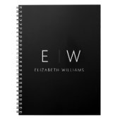 Klassisches Elegant Moderner Minimalistischer Mono Notizblock (Vorderseite)