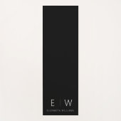 Klassisches Elegant Moderner Minimalistischer Mono Yogamatte (Vorderseite)