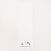 Klassisches Elegant Moderner Minimalistischer Mono Yogamatte (Vorderseite)