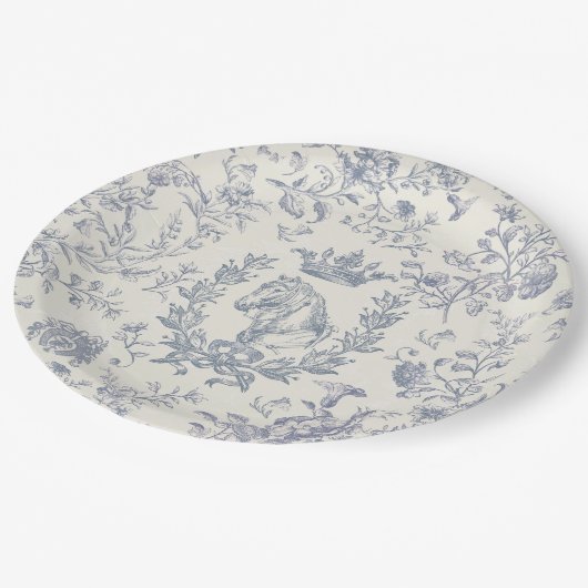 Klassisches Elegant Pappteller (Schrägansicht)