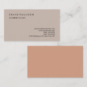 Klassisches Elegant Schlicht Beruflich Visitenkarte (Vorne/Hinten)