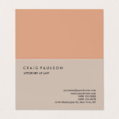 Klassisches Elegant Schlicht Beruflich Visitenkarten (Außenseite Aufgefaltet)