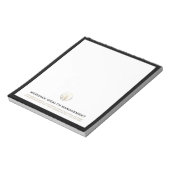 Klassisches Elegantes Business Notizblock (Rotiert)