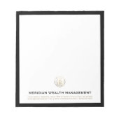 Klassisches Elegantes Business Notizblock (Vorderseite)