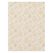 Klassisches Elegantes Chic Gold Beige Reitausflug Tischdecke (Vorderseite)