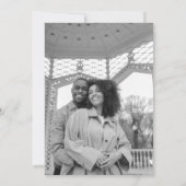 Klassisches elegantes Foto Christlich Hochzeit Einladung (Rückseite)