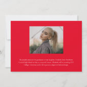 Klassisches elegantes Gold Script Graduate 3 Foto Ankündigung (Rückseite)