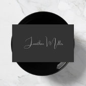 Klassisches Elegantes Graues und Schwarzes handges Visitenkarte