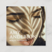 Klassisches Elegantes Modernes Luxus Gold Foil Fot Quadratische Visitenkarte (Vorderseite)