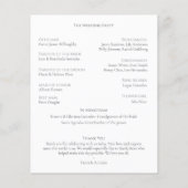 Klassisches Elegantes neutrales Monogramm-Hochzeit (Rückseite)