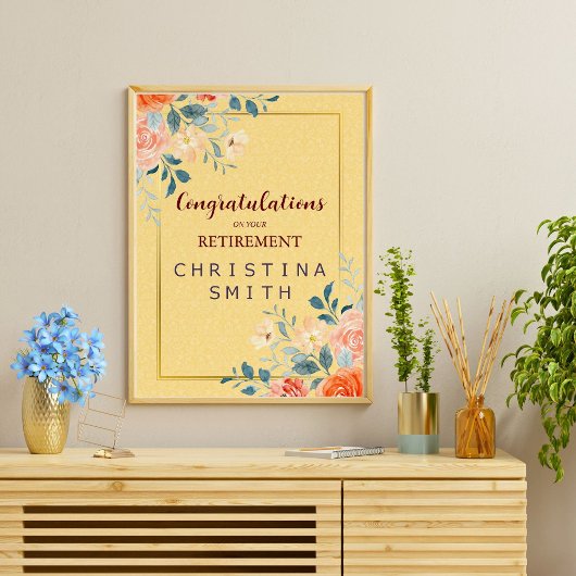 Klassisches Elegantes Party für die Aquarellfarben Poster