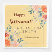 Klassisches Elegantes Party für die Aquarellfarben Serviette (Vorderseite)