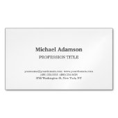Klassisches Elegantes Schlicht Einfaches Minimalis Magnetische Visitenkarte (Vorderseite)