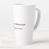Klassisches Elegantes Schlicht Einfaches Minimalis Milchtasse (Rechte Ecke)