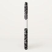 Klassisches Elegantes Schwarz-weißes Damaske Extra Case-Mate iPhone Hülle (Hinten/Rechts)