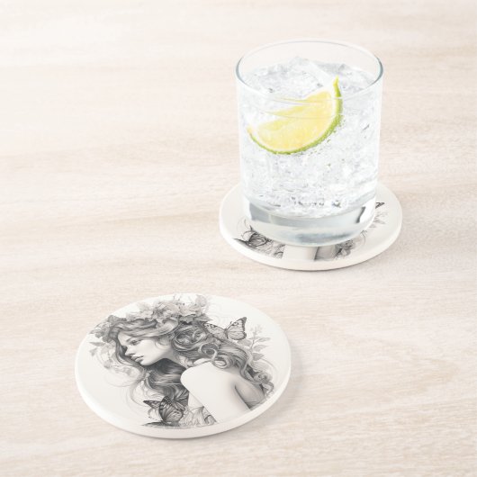 Klassisches, elegantes Script-Hochzeit-Probe-Dinne Getränkeuntersetzer (Seite)