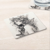 Klassisches, elegantes Script-Hochzeit-Probe-Dinne Rechteckiger Pappuntersetzer (angewinkelt)