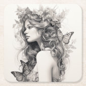 Klassisches, elegantes Script-Hochzeit-Probe-Dinne Rechteckiger Pappuntersetzer (Vorderseite)