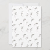 klassisches elegantes traditionelles Monogramm-Log Einladung (Rückseite)