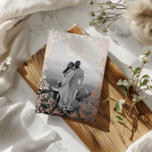 Klassisches Elegantes Wappen Save the Date Rose Go Folieneinladung