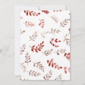 Klassisches elegantes Weihnachtsfest-Party Einladung (Rückseite)