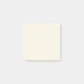 Klassisches Elfenbein Einfarbig Minimalistisch Post-it Klebezettel (Vorderseite)